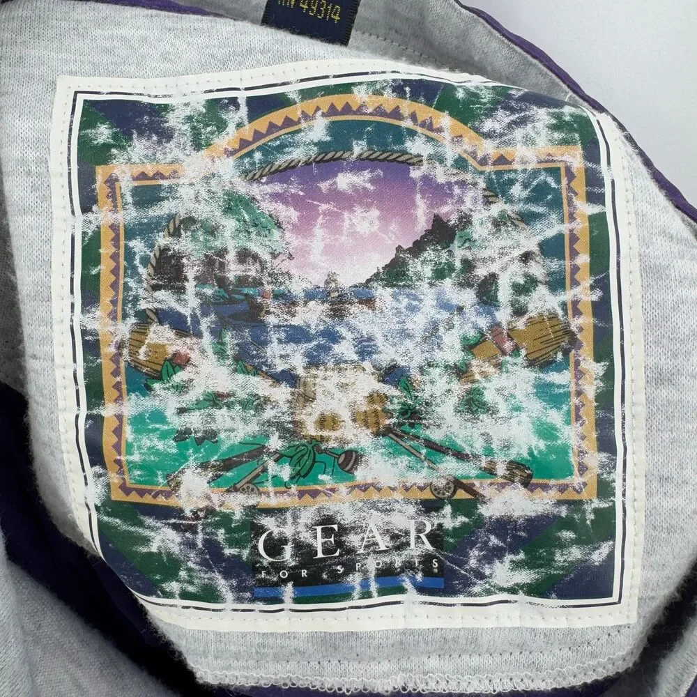 Vintage Northwestern Football 1996 Rose Bowl Pullover Windbreaker Jacket Size XL